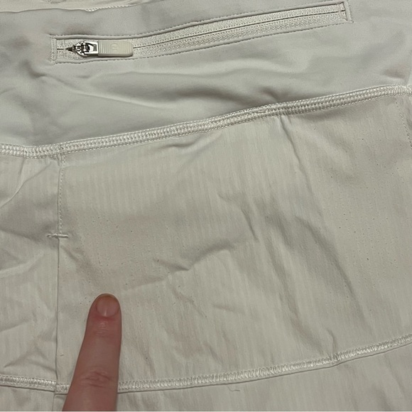 Lululemon Pace Rival Skirt White Size 6 Tall Athleisure Workout Tennis - Picture 10 of 13